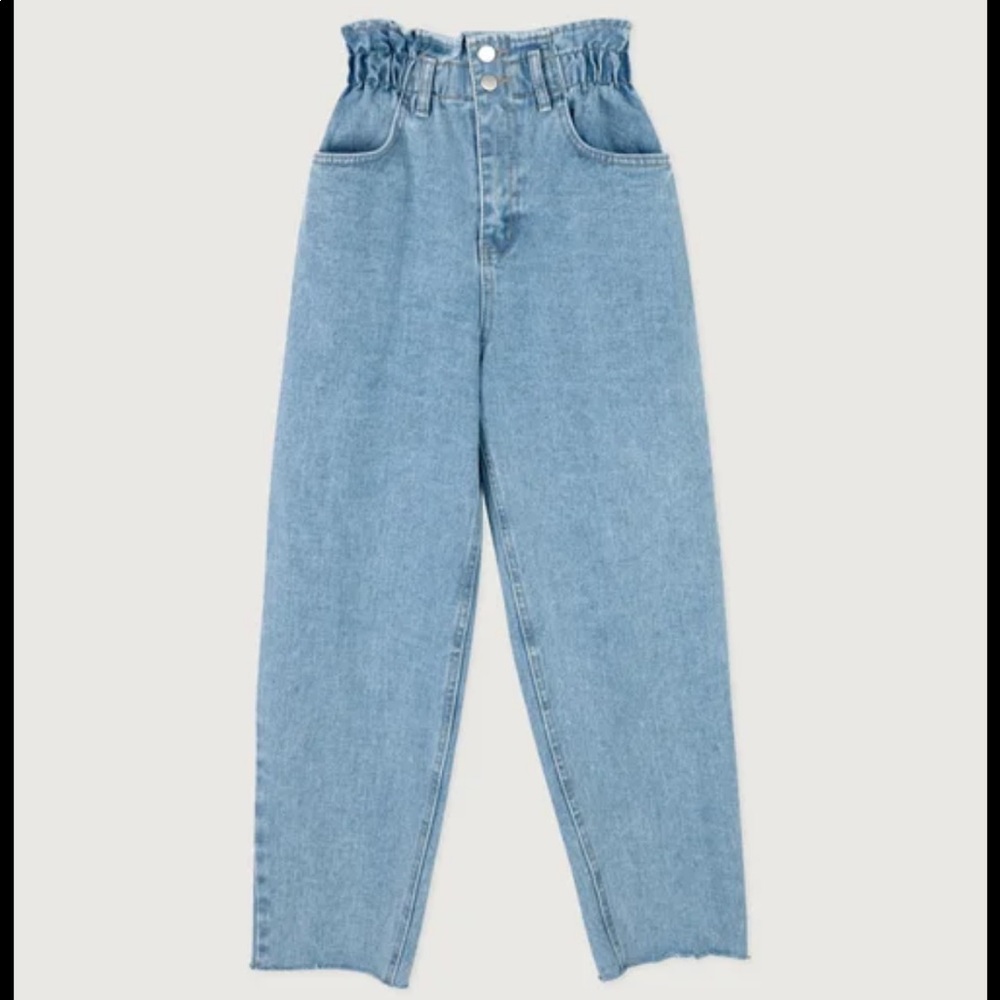 OAK + FORT High Waist Paperbag Jeans